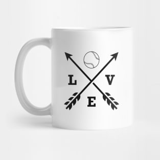 Baseball / Softball Love Arrow Mug